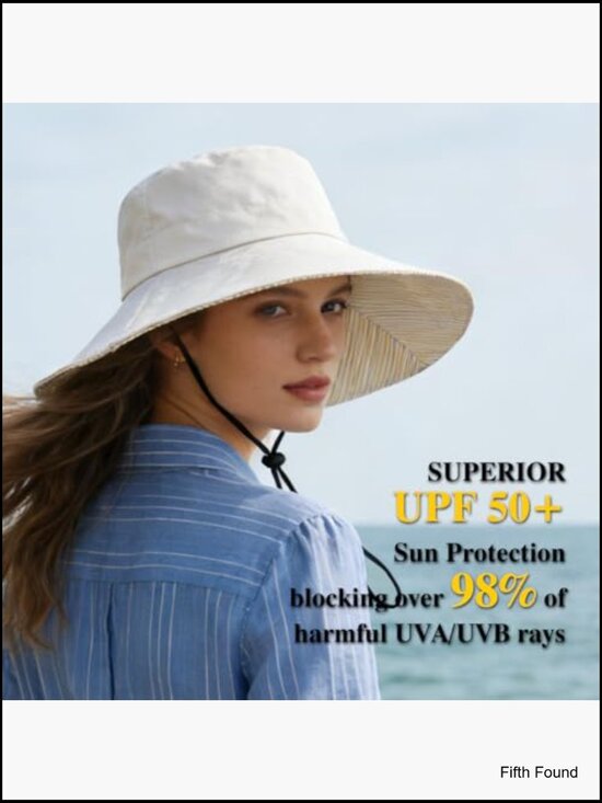 Wide Brim Foldable Sun Hat UPF50+ Packable Beach Hat for Women main image 4